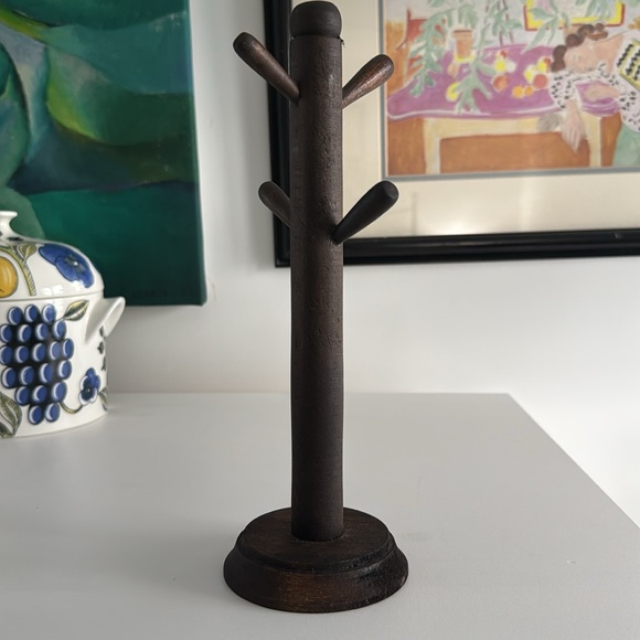 Wooden Small Mug Jewelry Tree Stand - Picture 2 of 7